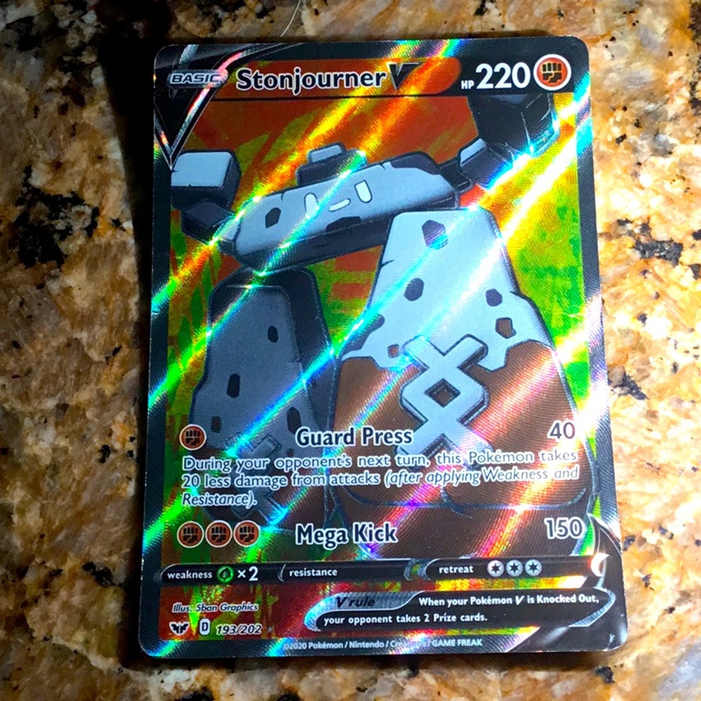 Stonjourner V POKÉMON CARD